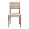 Bali & Pari Barossa Bohemian Grey Kubu Rattan and Mahogany Wood Dining Chair 245-13711-ZORO - alternate 10